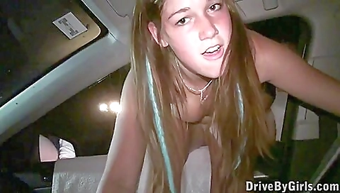 Blonde slut gets a mouthful of cum