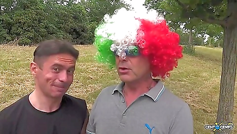 Suck vegaed and masturbates with a cock