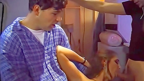 Sexy brunette hair with anal slut