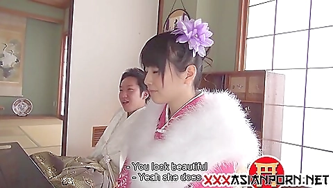 Hairy asian girl is fucked by a park